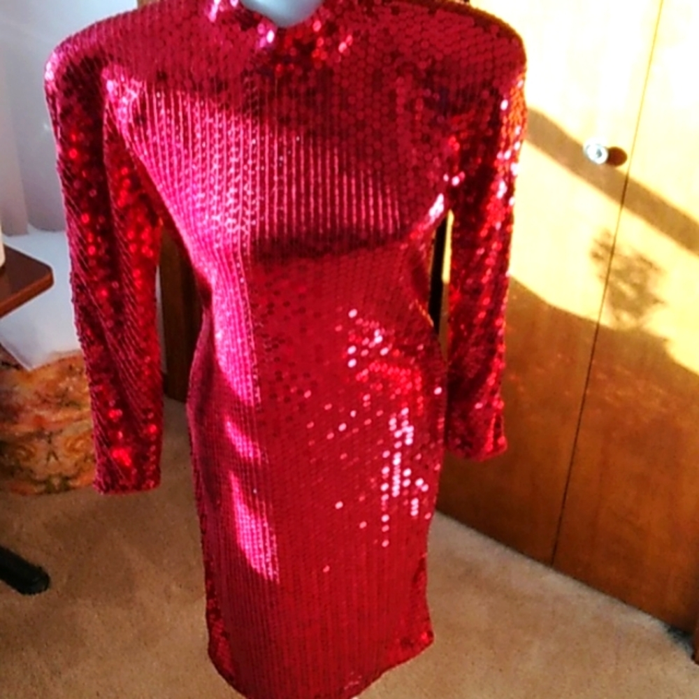Stunning sequence dress, perfect for Valentines Date Out. Worn Once, Size Small